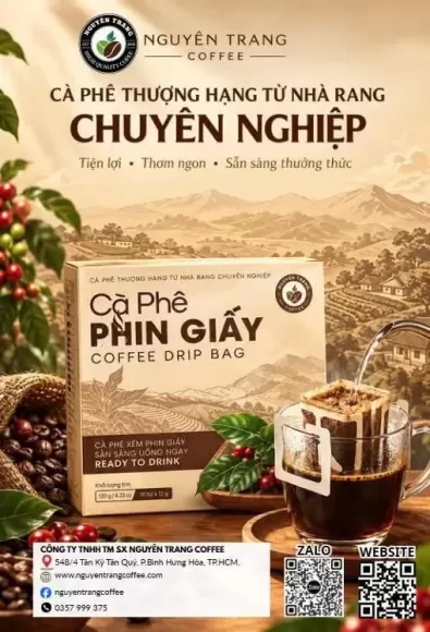 CÀ PHÊ PHIN GIẤY NGUYÊN TRANG COFFEE - SẴN SÀNG PHÁ NGAY