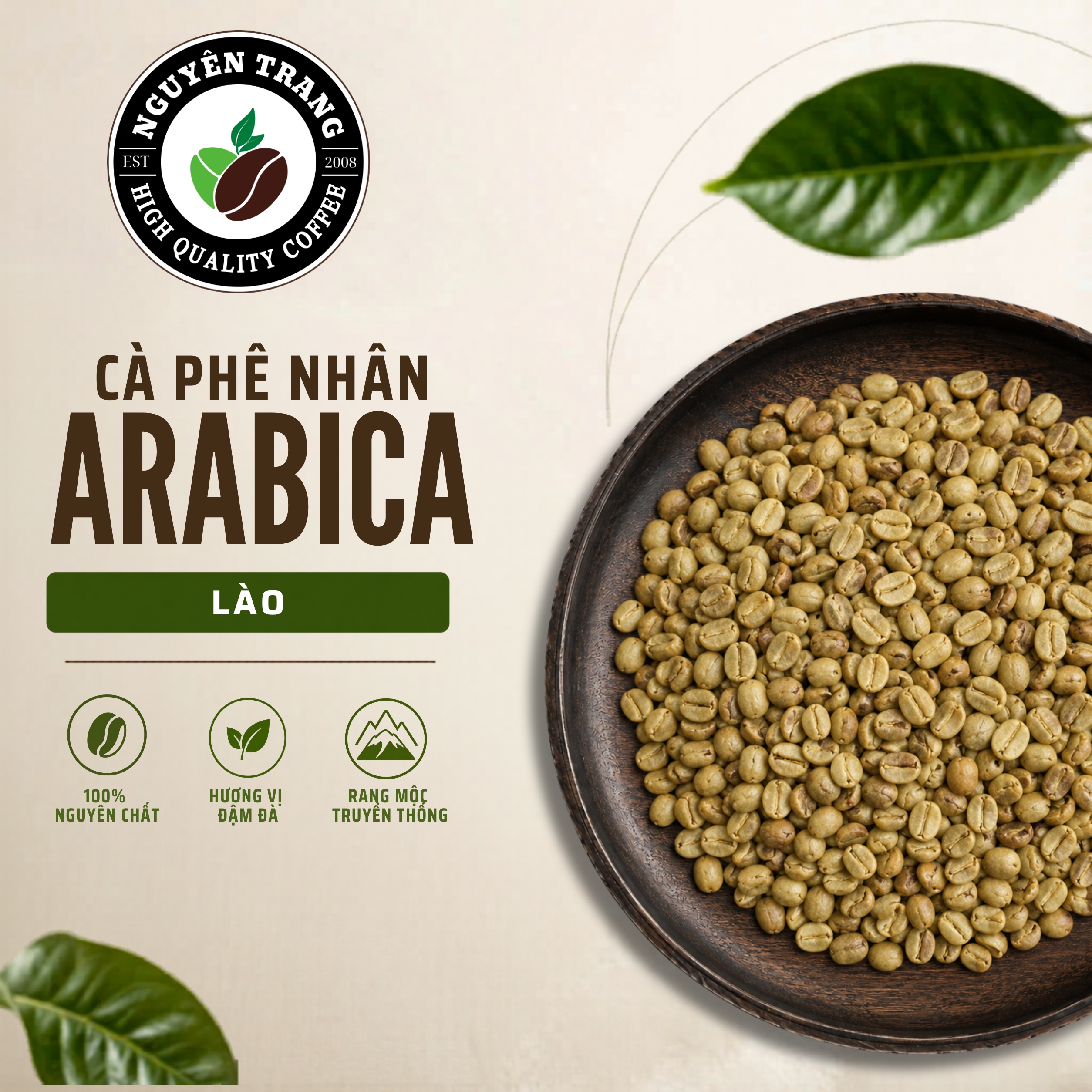 Cà phê nhân Arabica Lào