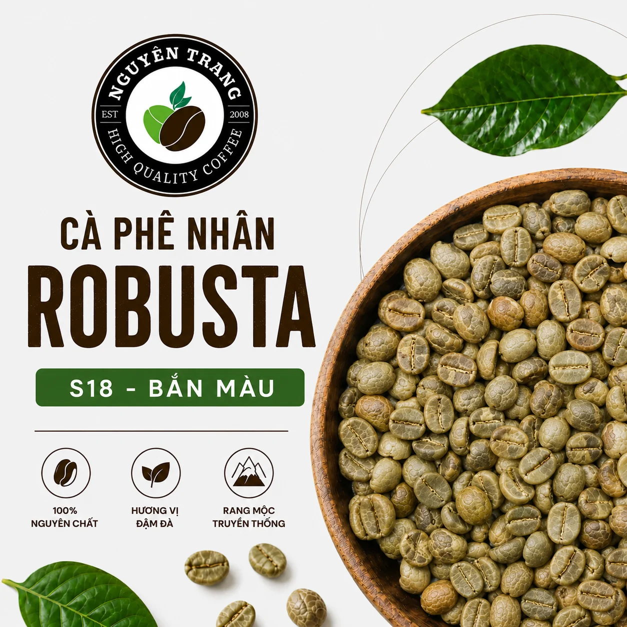 Cà Phê Nhân Xanh