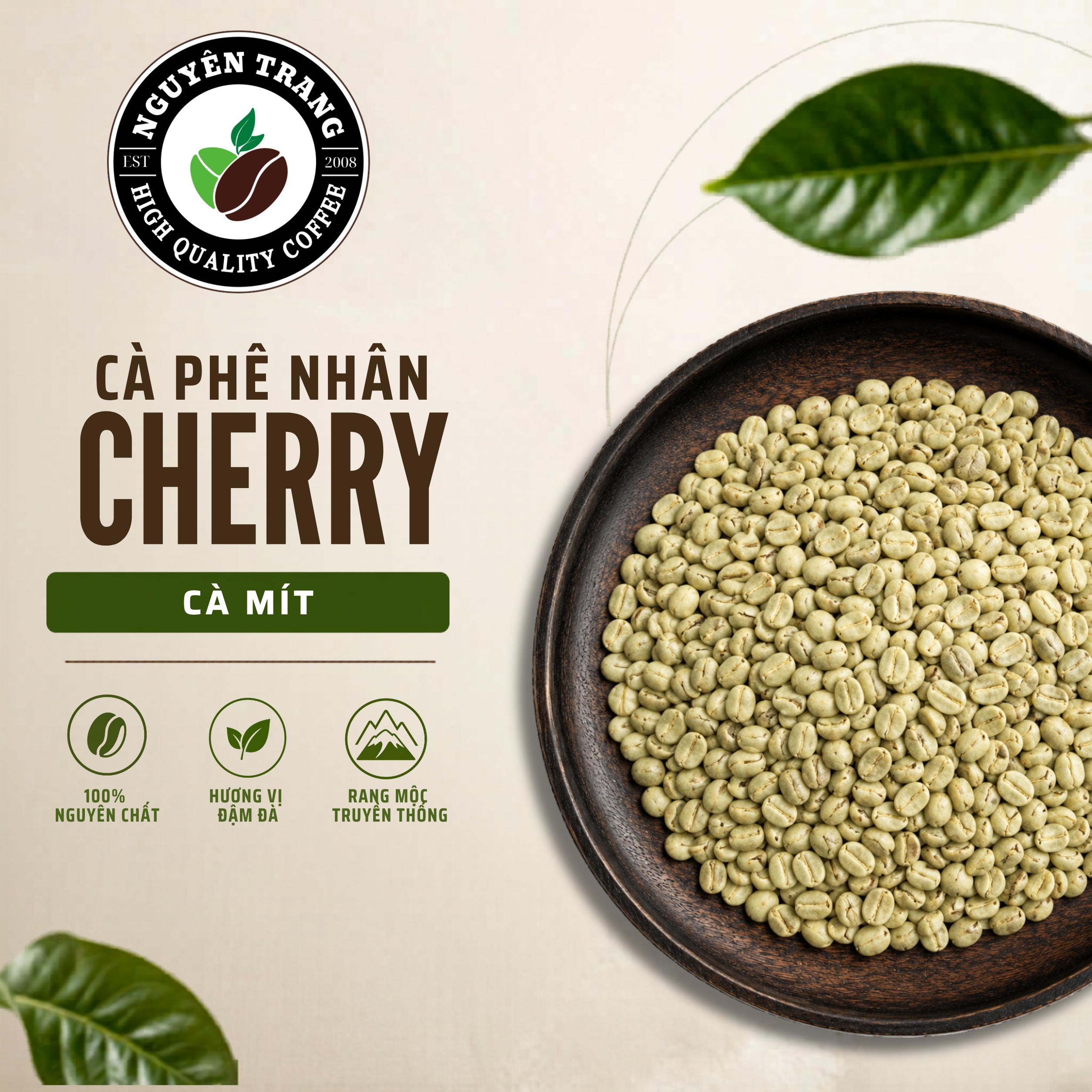 Cà phê nhân Cherry - Cà mít
